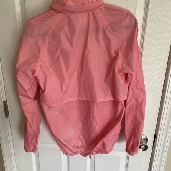 Vintage woolrich pink windbreaker peach jacket hooded zipper retro hoodie - Picture 5 of 14
